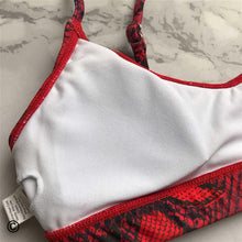 Load image into Gallery viewer, Leopard Bikini Women Swimwear Female Swimsuit Women Two Pieces Scalloped Bikini Set Swimsuits Bathing Suit Two-pieces Bikini Set Bather Bathing Suit
