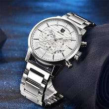 Load image into Gallery viewer, Sport Business Chronograph Steel Men Watches Top Luxury Quartz Male Analog Fashion Watchwrist