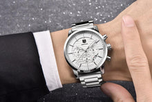 Load image into Gallery viewer, Sport Business Chronograph Steel Men Watches Top Luxury Quartz Male Analog Fashion Watchwrist