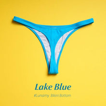 将图片加载到图库查看器,Colorful Bikini Thong Swimwear Women Swimsuit Top And Bottoms T-Back Brazilian Swimming Women's Strappy Triangle Bikini Sets High Cut Cheeky Thong Bottom Swimsuits