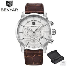 Load image into Gallery viewer, Luxury Men's Business Watches Fashion Watch Waterproof For Men's Casual Sport Leather Strap