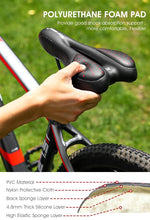 将图片加载到图库查看器,Bike Saddle Mountain Road Bike Seat PU Leather Gel Filled Cycling Cushion Comfortable Shockproof Bicycle Saddle Seat Cushion For Men Comfort Bike Saddle Anti-Slip Bicycle Saddle Waterproof Bicycle Seat For Mountain Bike Seat