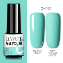Load image into Gallery viewer, 2022 New Fashion Purple Womens Nail Gel 7ml Permanent UV LED Base Matte Glossy Luxury Colorful Effect Nail Gel for Women and Girls