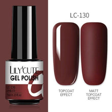 Load image into Gallery viewer, 2022 New Fashion Purple Womens Nail Gel 7ml Permanent UV LED Base Matte Glossy Luxury Colorful Effect Nail Gel for Women and Girls
