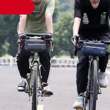 将图片加载到图库查看器,New Handlebar Bag Bicycle Bags Frame Pannier Bag Waterproof Multifunction Portable Shoulder Bag Bike Accessories Multifunction Bike Handlebar Bag Front Bicycle Frame Bag Waterproof Shoulder Bag Handbag Waist Bag