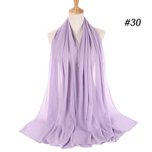 将图片加载到图库查看器,Winter Fashion Long Solid Color Soft Muslim Bubble Chiffon Hijab Scarf Shawls Hijab Elegant Scarf Wrap Lightweight Islamic Head Wear Escharpe Shawls Headband Wraps Lightweight Head Scarves Ladies Hijabs For Women
