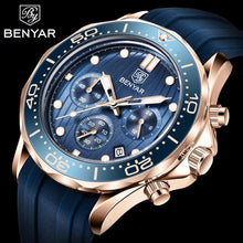 将图片加载到图库查看器,Black Multifunctional Sport Men Watches Luxury Quartz Watches Fashion Chronograph Stylish Elegant Comfortable Watch For Men