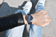 将图片加载到图库查看器,Black Multifunctional Sport Men Watches Luxury Quartz Watches Fashion Chronograph Stylish Elegant Comfortable Watch For Men