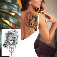 将图片加载到图库查看器,Realistic Tattoos Temporary Womens Flower Sticker Tattoos Waterproof Women Body Art Fake Legs Tattoo Stickers