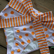 将图片加载到图库查看器,Two-Pieces Women Floral Push-Up Padded Bra Ruffles Bikini Set Swimsuit Swimwear Bathing Suit Beachwear Floral Printed Swimsuit Knotted String Triangle Bikini Tie Side High Cut Cheeky Bikini Set