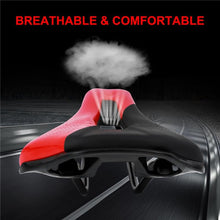 将图片加载到图库查看器,Bike Saddle Mountain Road Bike Seat PU Leather Gel Filled Cycling Cushion Comfortable Shockproof Bicycle Saddle Seat Cushion For Men Comfort Bike Saddle Anti-Slip Bicycle Saddle Waterproof Bicycle Seat For Mountain Bike Seat