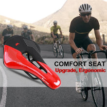 将图片加载到图库查看器,Bike Saddle Mountain Road Bike Seat PU Leather Gel Filled Cycling Cushion Comfortable Shockproof Bicycle Saddle Seat Cushion For Men Comfort Bike Saddle Anti-Slip Bicycle Saddle Waterproof Bicycle Seat For Mountain Bike Seat