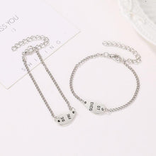 Load image into Gallery viewer, 2 Pcs/Set Fashion Best Friends Charm Bracelets For Women Girls Heart Friendship Forever Jewelry Bracelets For Women Cute Jewelry Love Sister Best Friend Charm Bracelet For Girls Best Gifts For Friends