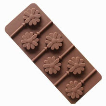 Load image into Gallery viewer, Silicone Lollipop Molds Chocolate And Candy Molds Cake Mold Variety Shapes Cake Pastry Decorating Form Silicone Bakeware Silicone Lollipop Mold Shape Of Swirl Heart Bunny Star Butterfly Little Bear Flower Sucker Molds Chocolate Hard Candy Molds
