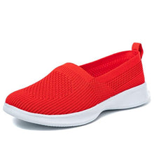将图片加载到图库查看器,Summer Knitting Sock Women's Sneakers Slip On Shoes Lightweight Flat Women's Sports Breathable Mesh Platform Fashion Casual Slip On Easy Walking Espadrilles
