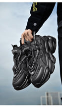 将图片加载到图库查看器,Modern Blue Men's Running Shoes Comfortable Breathable Unisex Sports Shoes Rubber Hard-Wearing Sneakers Casual Sport Shoes Casual Sports Tennis Sneakers