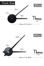 Load image into Gallery viewer, 2021 Fashion 3D Big Size Wall Clock Mirror Sticker Large 3D Frameless Wall Clock Stickers Wall Decoration for Living Room Bedroom Office Brief Living Decor Room Wall Clock Modern Design Silent Acrylic