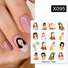 Load image into Gallery viewer, Embossed Nails Sticker 3D Flower Leaves Slider Water Transfer Nail Decals for Nail Art Transfer Sticker 3D Wave Design Decoration for Women Girls Art Stickers Decal Decoration Metallic Curve Strip Line Nail Decor
