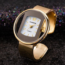将图片加载到图库查看器,Fashion Gold Classic Women's Watches Luxury Stainless Steel Design Wrist Watch For Women