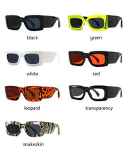 将图片加载到图库查看器,Oversized Square Sunglasses Classic Square Sunglasses For Men & Women Sun Glasses In Snake Pattern For Traveling Shades Female