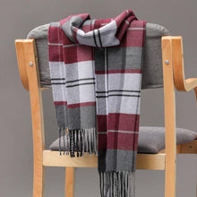 Load image into Gallery viewer, Fashion Winter Casual Classic Soft Plaid Popular Couple Lightweight Tartan Muffler Warm Scarf Cashmere Scarves Shawls Wraps Lightweight Women Warm Lattice Scarves Cashmere Hijab For Women