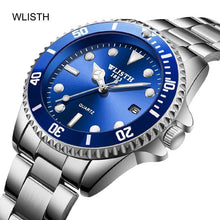 Load image into Gallery viewer, Luxury Round Business Men's Watches Fashion Waterproof Elegant Shine Stainless Steel Design Analog Luminous Men Wrist Watch
