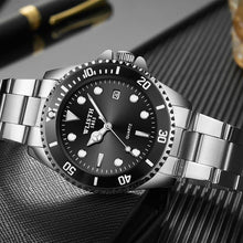 Load image into Gallery viewer, Luxury Round Business Men's Watches Fashion Waterproof Elegant Shine Stainless Steel Design Analog Luminous Men Wrist Watch
