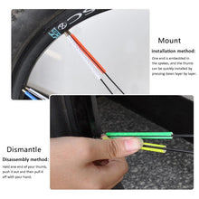 Load image into Gallery viewer, New 12 Pcs Bicycle Mountain Bike Riding Wheel Rim Spoke Mount Clip Tube Warning Light Strip Bicycle Wheel Spoke Reflector Reflective Mount Clip Tube Warning Strip Waterproof Bicycle Spoke Reflectors