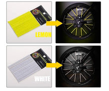 Load image into Gallery viewer, New 12 Pcs Bicycle Mountain Bike Riding Wheel Rim Spoke Mount Clip Tube Warning Light Strip Bicycle Wheel Spoke Reflector Reflective Mount Clip Tube Warning Strip Waterproof Bicycle Spoke Reflectors
