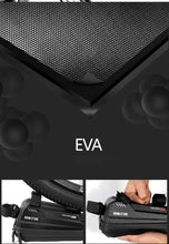 Load image into Gallery viewer, Bike Bag Frame Front Top Tube Waterproof Hard Shell Cycling Bag Touch Screen Phone Case Bicycle Accessories Bike Phone Mount Bag Cycling Waterproof Front Frame Top Tube Handlebar Bag With Touch Screen Holder Case
