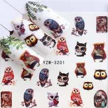 Load image into Gallery viewer, Nail Art Water Transfer Stickers Anime Mouse Animal Kid slider adhesive Watermark Decals Women Beauty Wedding Nails Decal Self-Adhesive 3D Wave Design Decoration for Women Girls Art Stickers Decal Decoration Metallic Curve Strip Line Nail