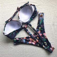 Load image into Gallery viewer, Bikini Push Up Swimsuit Female Swimwear Women's Bathing Suits Push Up Underwire Bikini Set Padded Two Piece Swimsuits Women Two-pieces Durable Bikini Set With Bra Cup Modern Bathing Suit