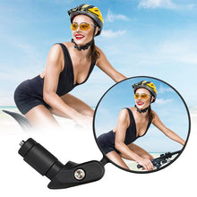 Load image into Gallery viewer, Stainless Steel Rotatable Bicycle Rearview Mirror Bike Rear View Mirror Cycling HandleBar Mirrors Rotating Adjustable HD Safety Convex Mirror With Wide Filed Of View For Mountain Bike