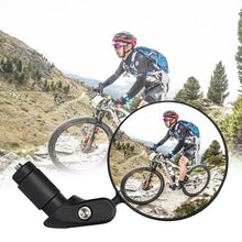 Load image into Gallery viewer, Stainless Steel Rotatable Bicycle Rearview Mirror Bike Rear View Mirror Cycling HandleBar Mirrors Rotating Adjustable HD Safety Convex Mirror With Wide Filed Of View For Mountain Bike