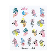 Load image into Gallery viewer, Geometry Line Stripe Nail Sticker Floral Butterfly Design Water Decals Slider Wraps Decoration Nail Art Accessories Water Transfer Nail Decals Sticker For Pretty Girl Self-Adhesive Nail Decals Designer Nail Stickers for Acrylic Decal Decoration