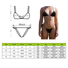 Load image into Gallery viewer, Push Up Bikini Set Swimsuits High Waist Swimwear Women Ribbed Bathing Suits Brazilian Bikinis Swimsuit for Women Bottom Triangle Bikinis Top Bathing Suit