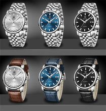 Load image into Gallery viewer, 2021 Fashion Luxury Leather Strap Casual Analog Watch Men Stainless Steel Wristwatch Waterproof Watches
