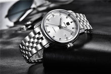 Load image into Gallery viewer, 2021 Fashion Luxury Leather Strap Casual Analog Watch Men Stainless Steel Wristwatch Waterproof Watches