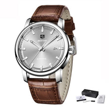 Load image into Gallery viewer, 2021 Fashion Luxury Leather Strap Casual Analog Watch Men Stainless Steel Wristwatch Waterproof Watches