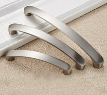 Load image into Gallery viewer, Cabinet Handles Kitchen Door Handles Drawer Knobs Aluminum Alloy Wardrobe Door Handles Brushed Modern Style Hardware Stainless Steel Kitchen Cabinet Pulls For Kitchen Cabinet Drawer Door Cupboard Decorative Modern Hardware For Cabinet