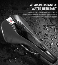 将图片加载到图库查看器,Ultra Light Comfortable Bicycle Saddle Mountain Road Bike Seat Soft Leather Hollow Breathable Cushion Seat Ergonomics Design Breathable Suspension Gel Bike Saddle Cushion For Mountain Bike Road Bike