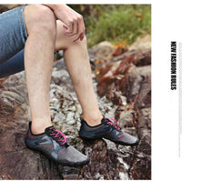 将图片加载到图库查看器,Summer Outdoor Mens Sports Water Shoes Non-Slip Beach Shoes Barefoot Upstream Shoes Quick-Dry Aqua Sock Barefoot For Beach Swim River Pool Lake Hiking Kayaking Surfing
