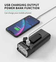 Load image into Gallery viewer, Bike Light Rainproof USB Rechargeable LED Bicycle Light Super Bright Flashlight Rechargeable Bicycle Light Bicycle Front Headlight LED Bike Headlight 3 Light Mode Fits All Bicycles Mountain Road