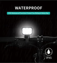 Load image into Gallery viewer, Bike Light Rainproof USB Rechargeable LED Bicycle Light Super Bright Flashlight Rechargeable Bicycle Light Bicycle Front Headlight LED Bike Headlight 3 Light Mode Fits All Bicycles Mountain Road