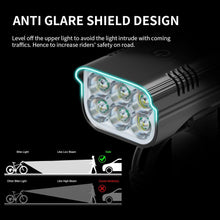 Load image into Gallery viewer, Bike Light Rainproof USB Rechargeable LED Bicycle Light Super Bright Flashlight Rechargeable Bicycle Light Bicycle Front Headlight LED Bike Headlight 3 Light Mode Fits All Bicycles Mountain Road