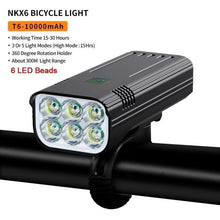 Load image into Gallery viewer, Bike Light Rainproof USB Rechargeable LED Bicycle Light Super Bright Flashlight Rechargeable Bicycle Light Bicycle Front Headlight LED Bike Headlight 3 Light Mode Fits All Bicycles Mountain Road