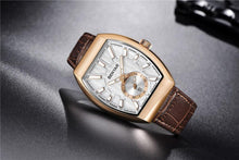 Load image into Gallery viewer, New Quartz Business Mens Luxury Watch Classic Retro Rectangle Analog Waterproof Fashion Leather Strap Wrist Watch