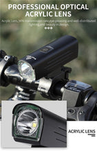 Load image into Gallery viewer, Front Bicycle Light USB Rechargeable LED Bike Light Waterproof Cycling Headlight Climbing Safety Flashlight Lamps Bike Light Super Bright Bicycle Light Easy To Install Fits All Bikes Headlights With Modes