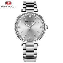 Load image into Gallery viewer, Luxury Crystal Fashion Womens Watch Quartz Analog Waterproof Elegant Stainless Steel Strap Wrist Watch For Women