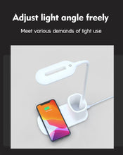 Load image into Gallery viewer, Touch Dimmable LED Desk Lamp 10W Wireless Charging/USB Charging Table Light for Children Kids Reading Study Bedside Bedroom Decorative Table Lamp Cute Study Lamps for Bedroom Décor